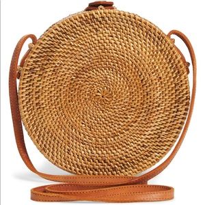 Beachgold woven crossbody bag